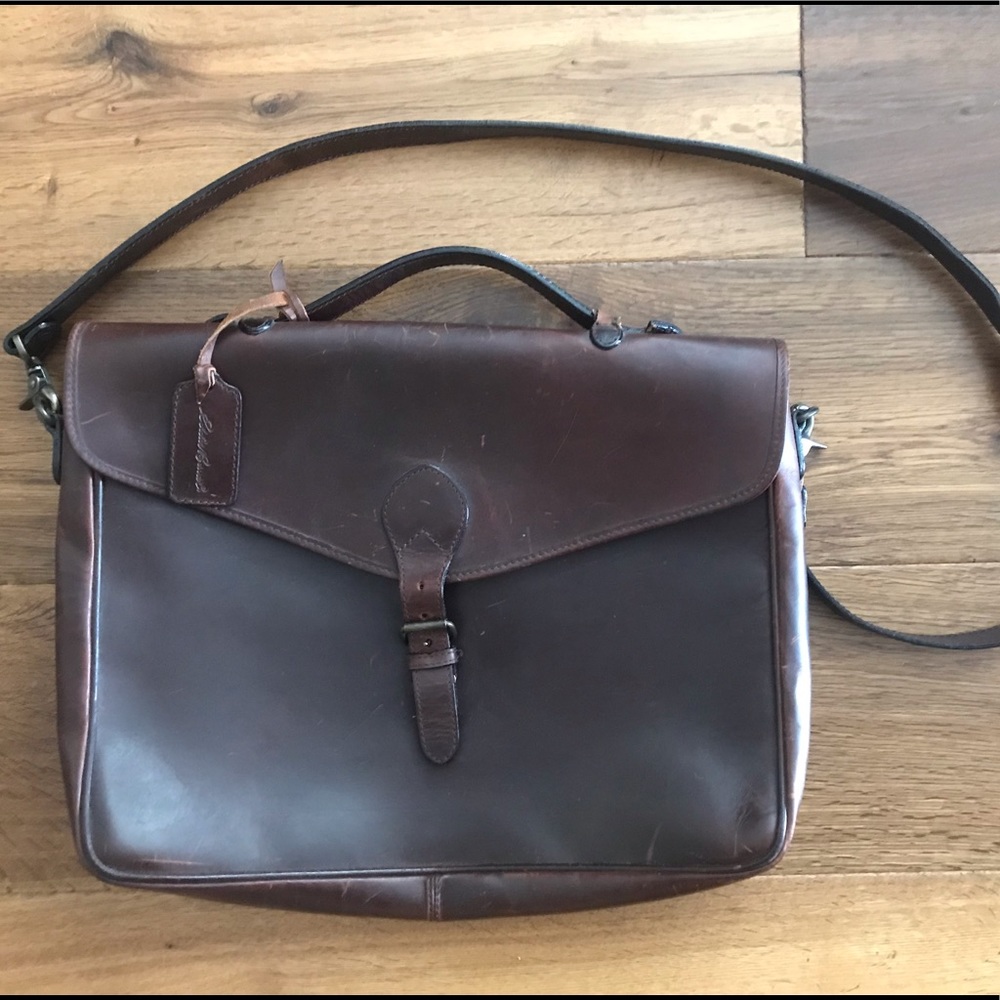 Vintage Leather Messenger Bag